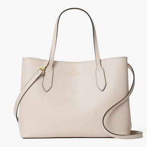 New Kate Spade Harper Satchel Grain Leather Tusk
